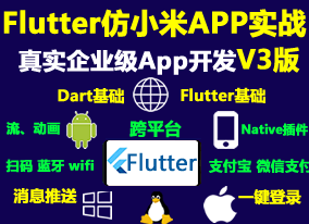Dart Flutter+Getx仿小米商城項(xiàng)目實(shí)戰(zhàn)視頻教程-V3版